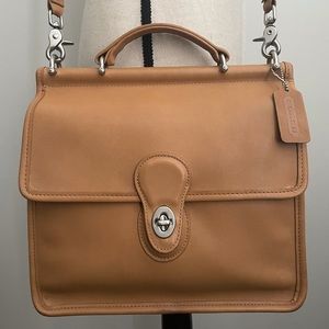 🍂RARE Vintage Coach Willis 9927 Camel/Nickel